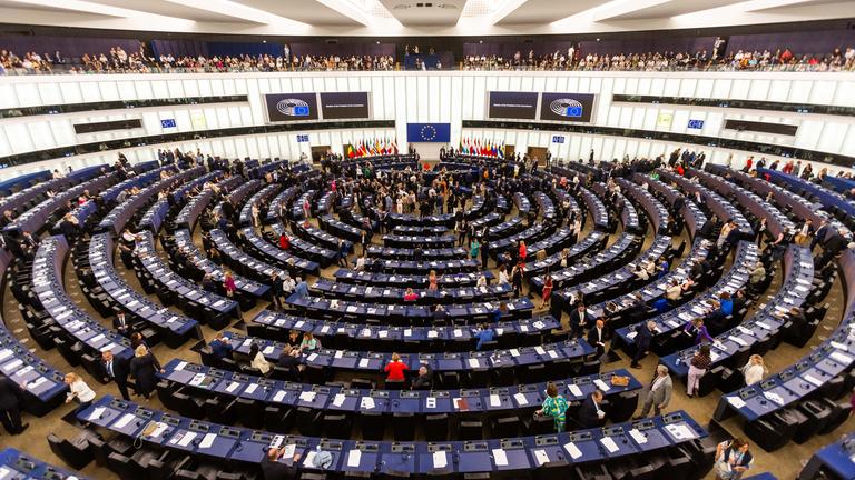 Blick in den Plenarsaal des EU-Parlaments