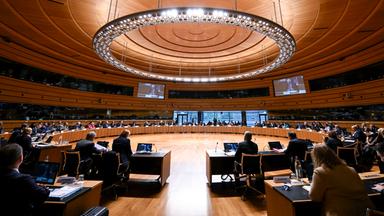 Sitzungssaal des Europäischen Rates für Auswärtige Angelegenheiten in Luxemburg