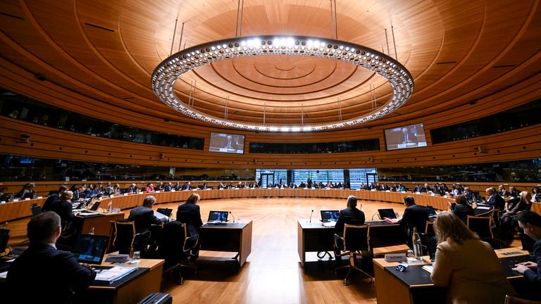 Sitzungssaal des Europäischen Rates für Auswärtige Angelegenheiten in Luxemburg