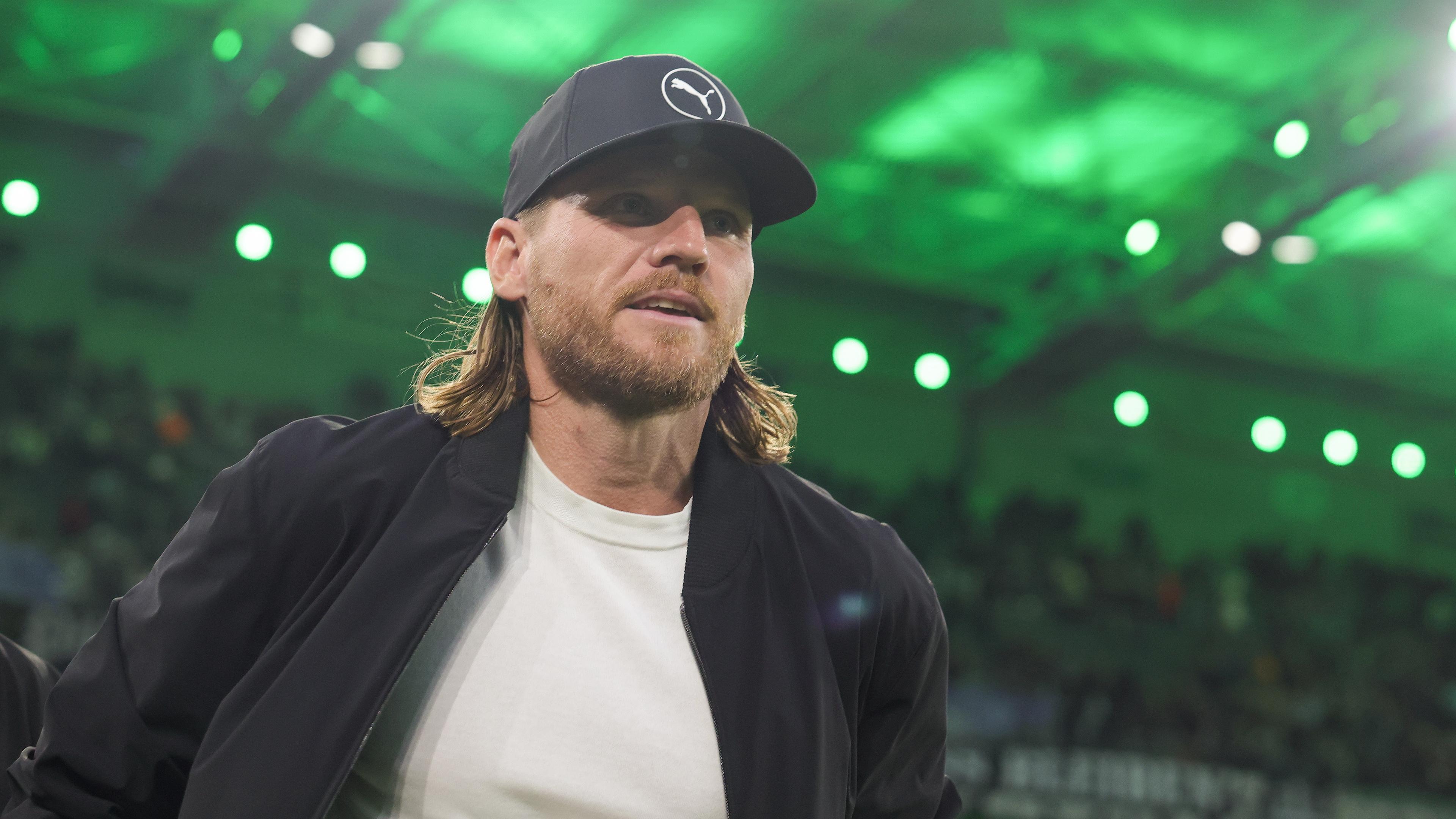 Mönchengladbachs Trainer Eugen Polanski beim Spiel gegen den SC Freiburg.