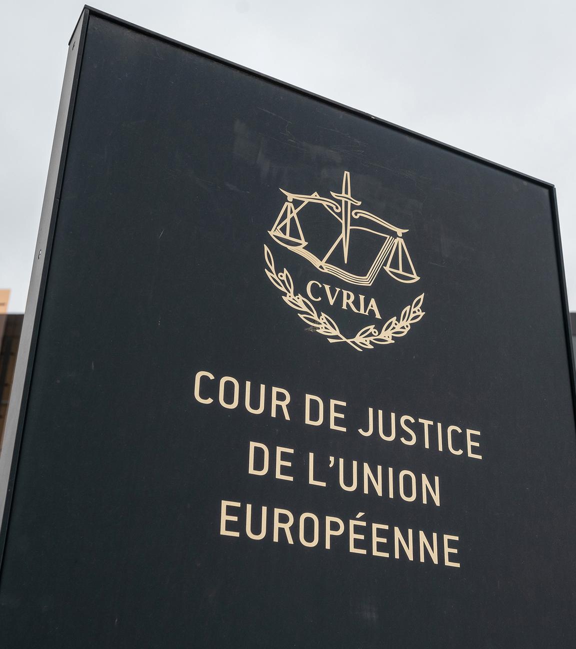 Der Europäische Gerichtshof in Luxemburg, aufgenommen am 01.04.2022