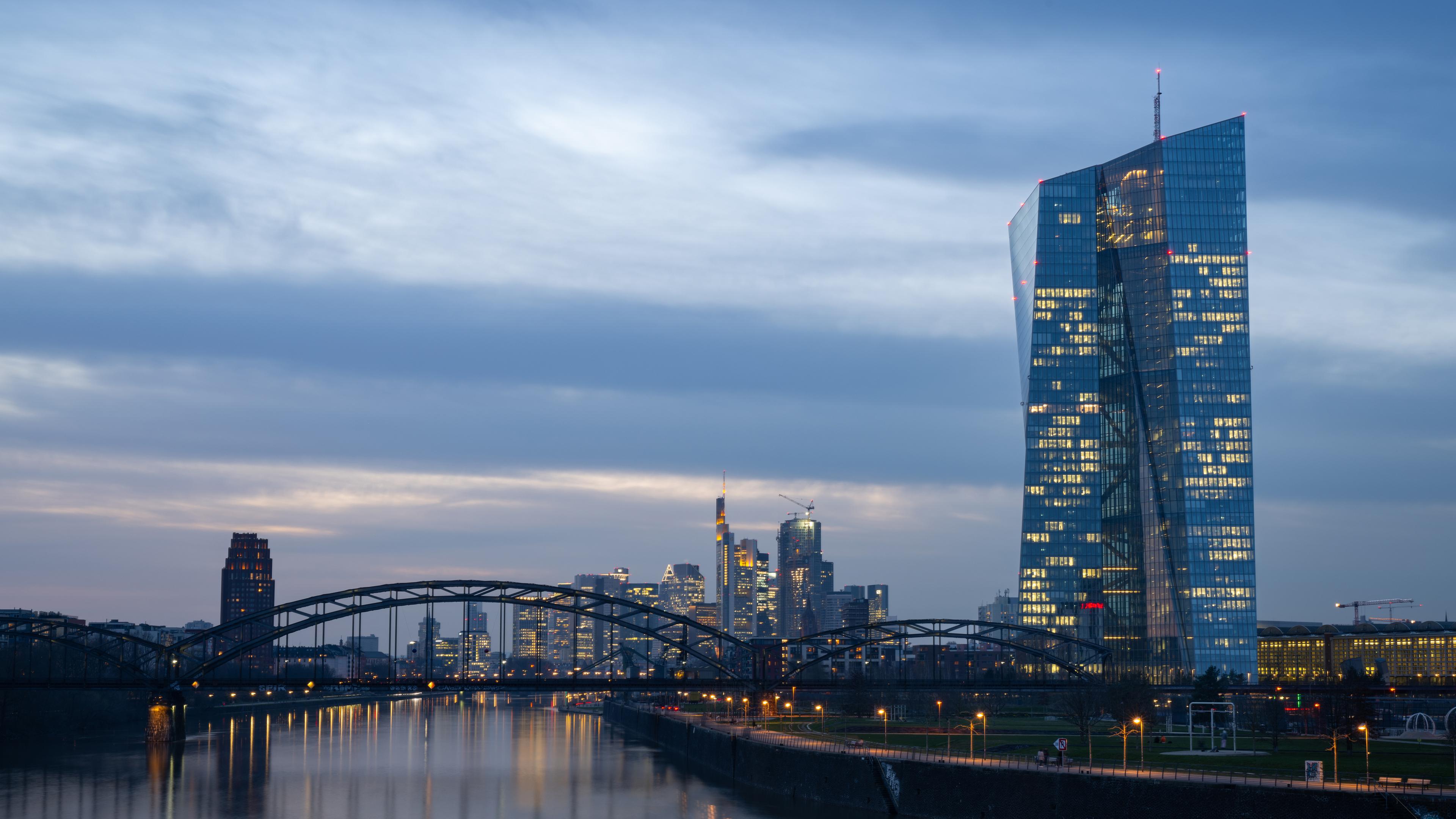 Europäische Zentralbank in Frankfurt
