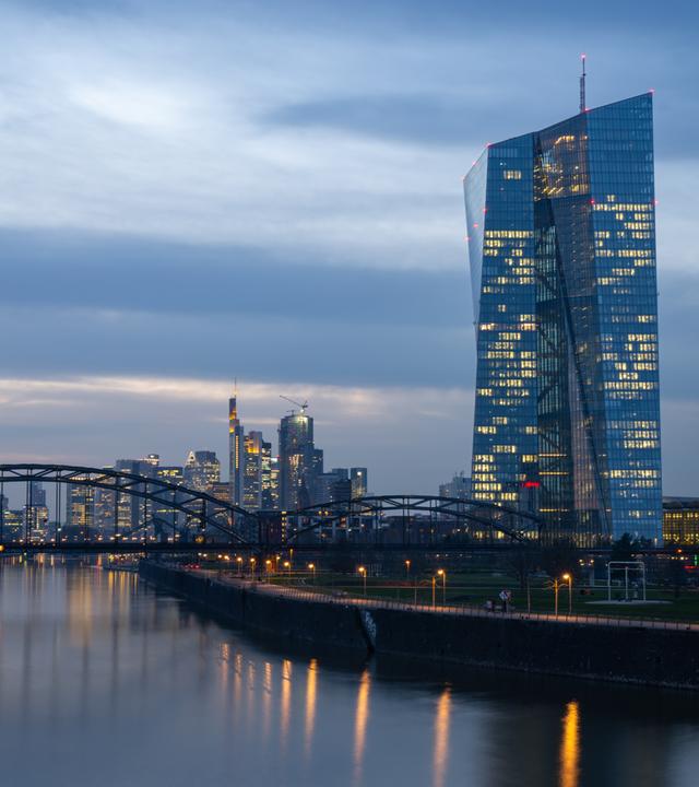 Europäische Zentralbank in Frankfurt