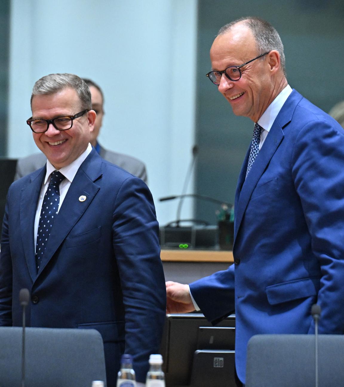 Freidrich Merz und Petteri Orpo