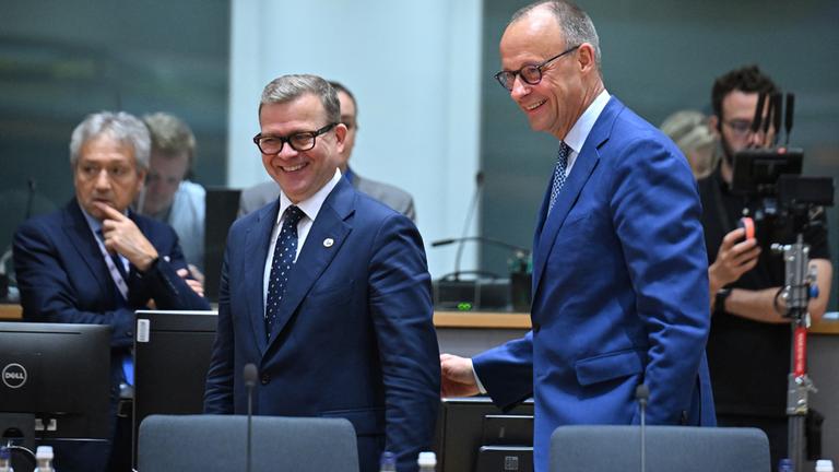 Freidrich Merz und Petteri Orpo