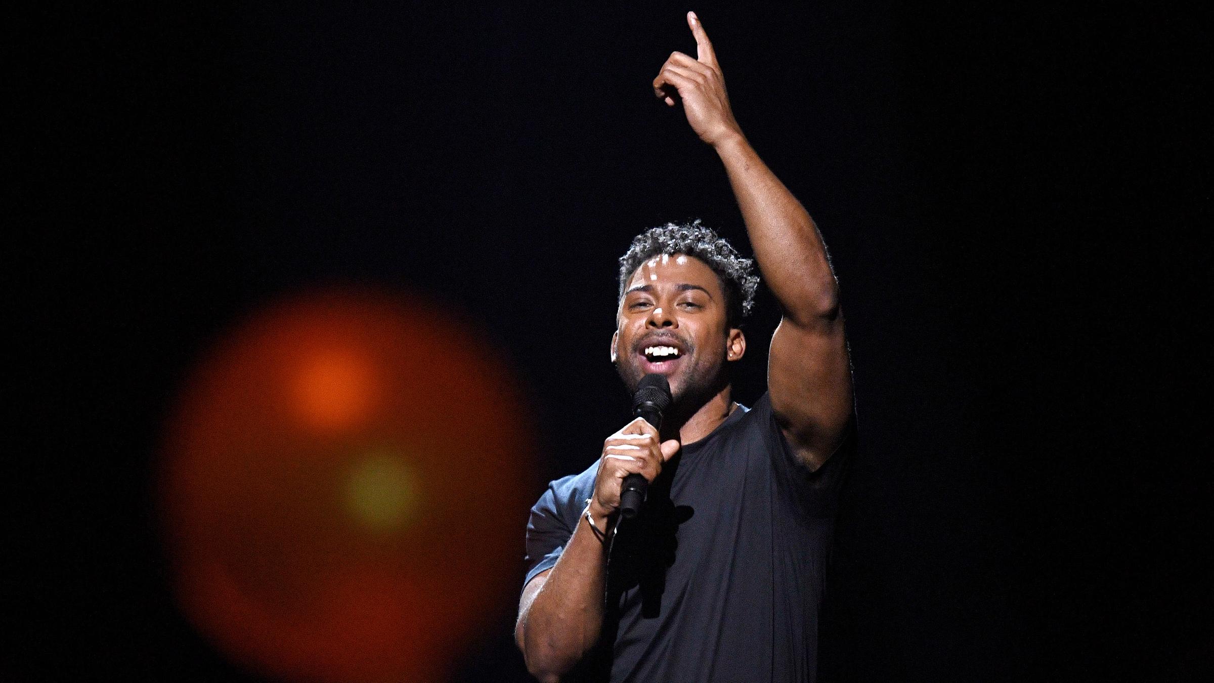 John Lundvik Schweden - Proben zum Eurovision Song Contest 2019 in Tel Aviv