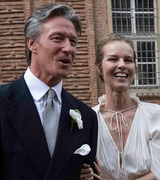 Eva Herzigova und Gregorio Marsiaj bei ihrer Hochzeit im italienischen Turin am 11.07.2026. 