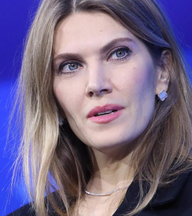Vizepräsidentin des EU-Parlaments, Eva Kaili, aufgenommen am 08.04.2022 in Brüssel