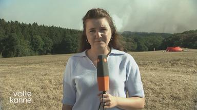 ZDF-Reporterin Nathalie Hasselblatt berichtet aus der Eifel