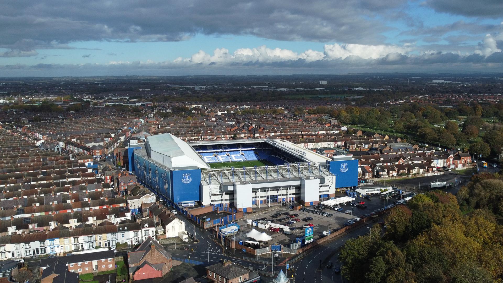 Großbritannien: Goodison Park-Stadion des Everton FC in Liverpool