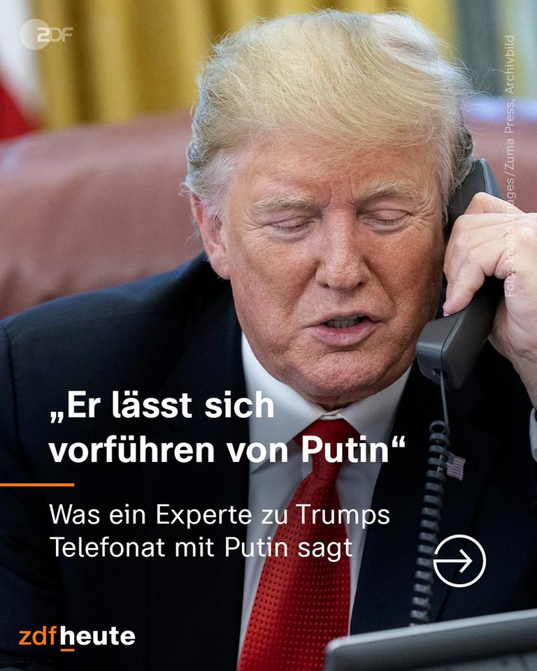 Donald Trump am Telefon