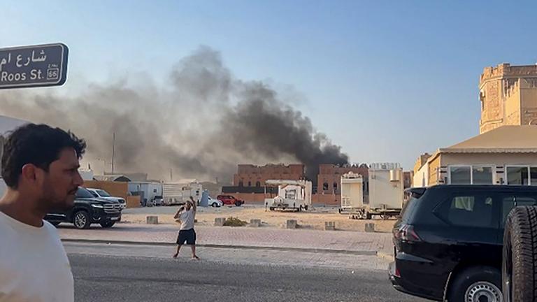 An Israeli military official told AFP that the military had carried out air strikes on Doha