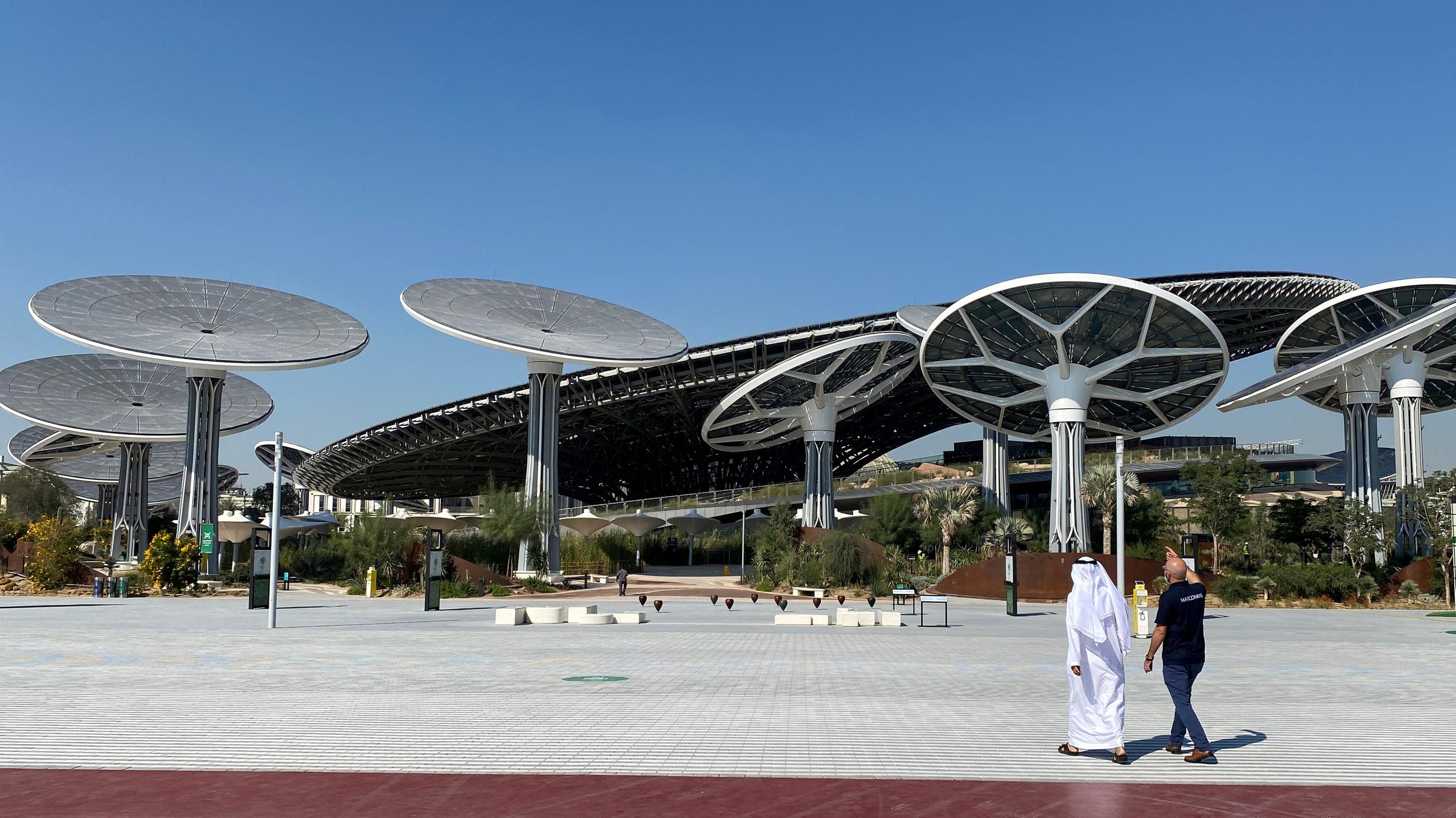 Blick auf das Expo Gelände in Dubai 