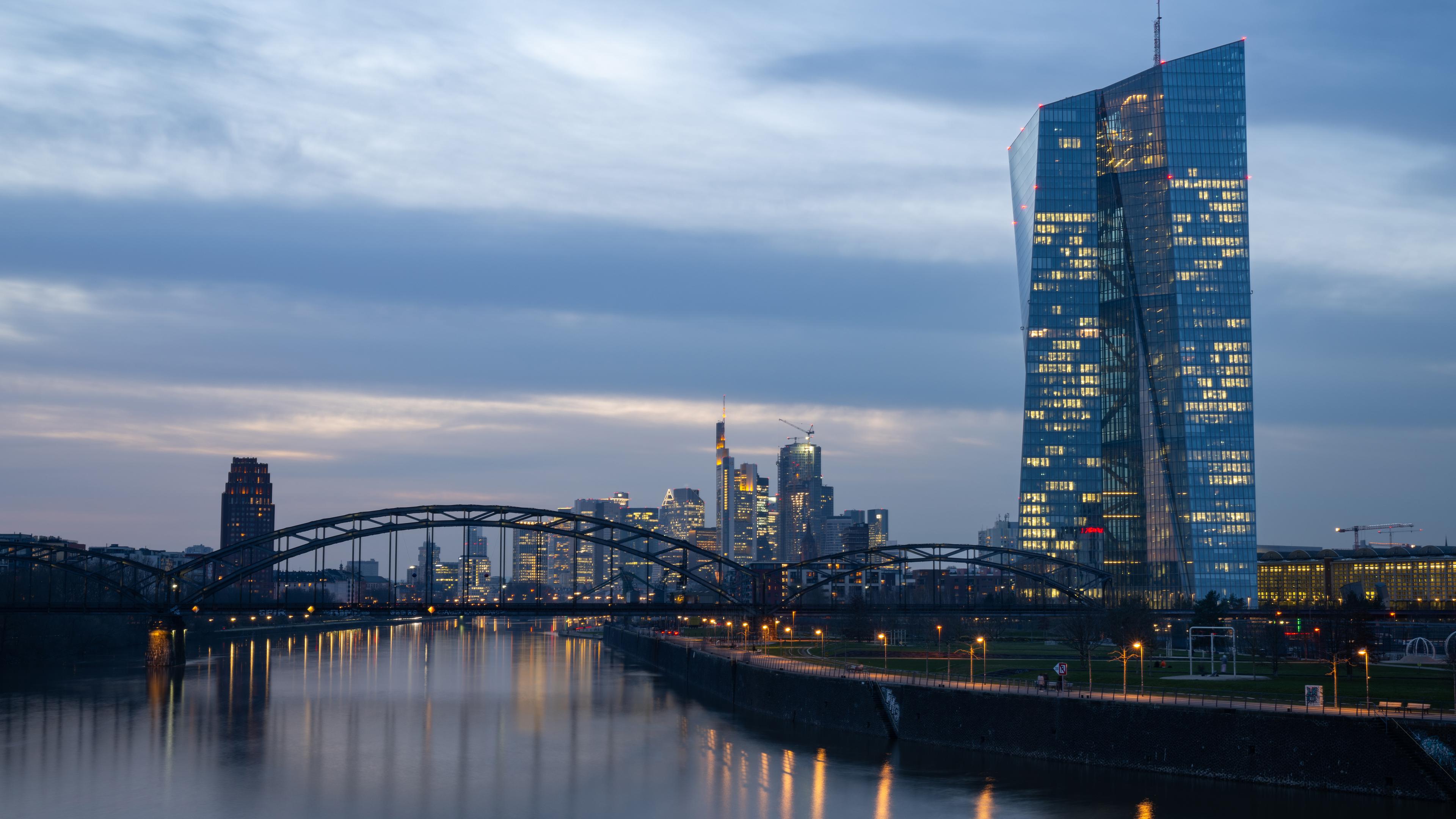 Europäische Zentralbank in Frankfurt