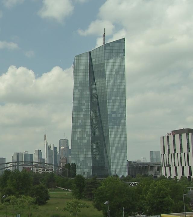 Europäische Zentralbank in Frankfurt