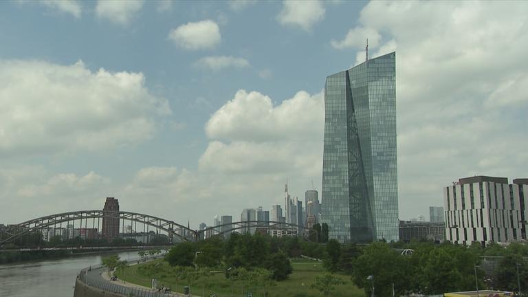 Europäische Zentralbank in Frankfurt