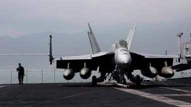 F/A-18-Kampfjet an Bord des Flugzeugträgers USS Ronald Reagan (Archivfoto)