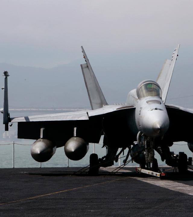 F/A-18-Kampfjet an Bord des Flugzeugträgers USS Ronald Reagan (Archivfoto)