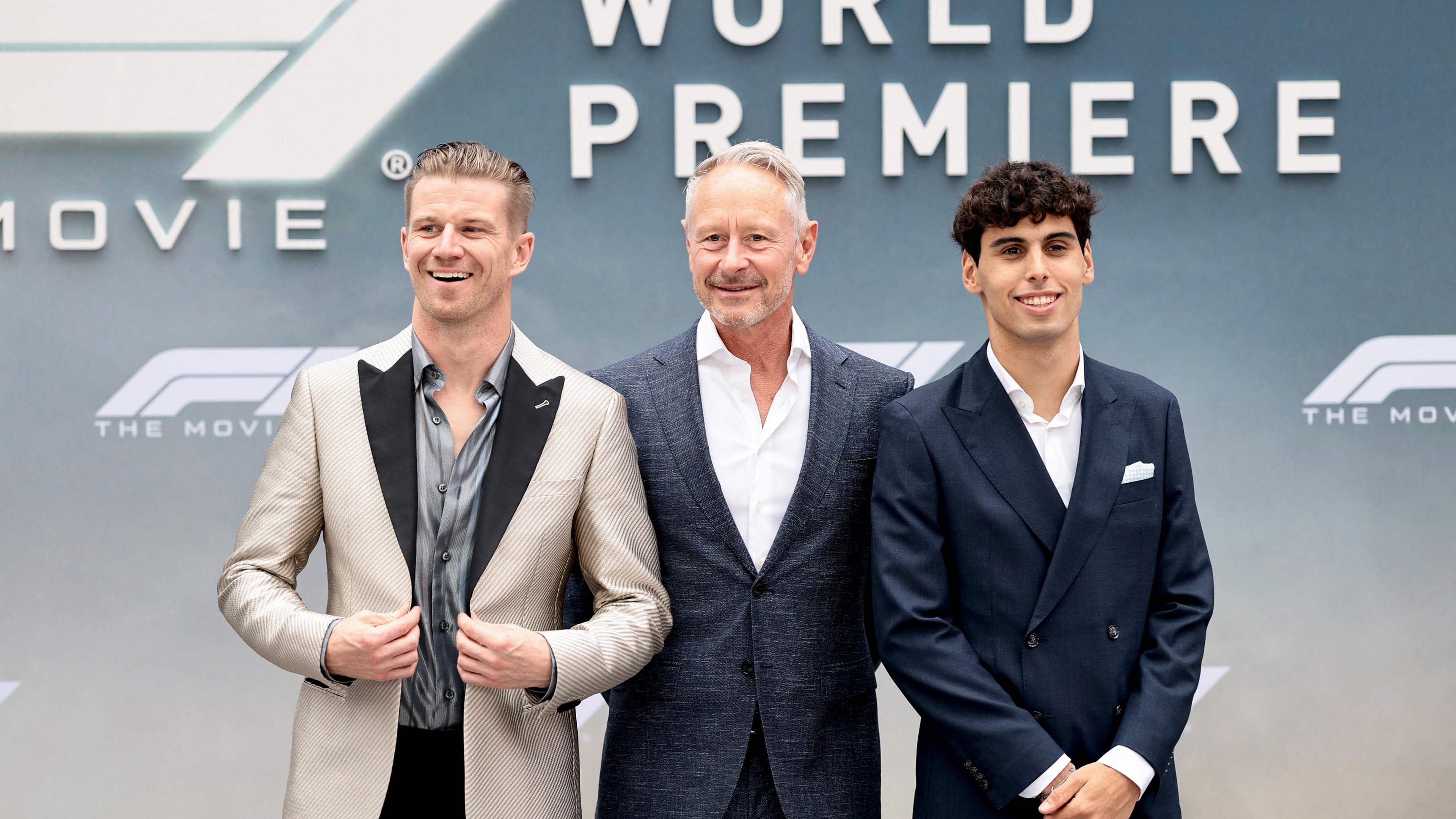 Nico Hülkenberg, Jonathan Wheatley und Gabriel Bortoleto- "F1" World Premiere.
