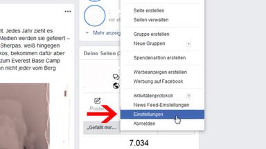 Facebook-Daten Schritt 1