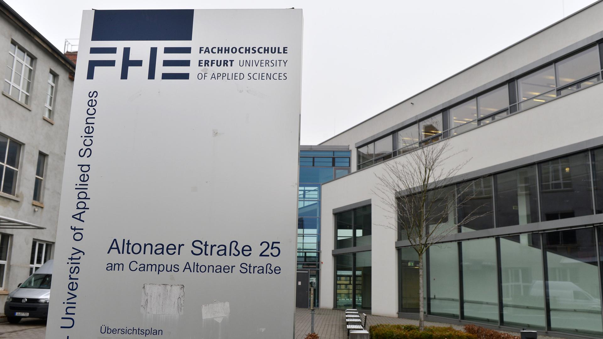 Archiv: Fachhochschule Erfurt, aufgenommen am 23.01.2014