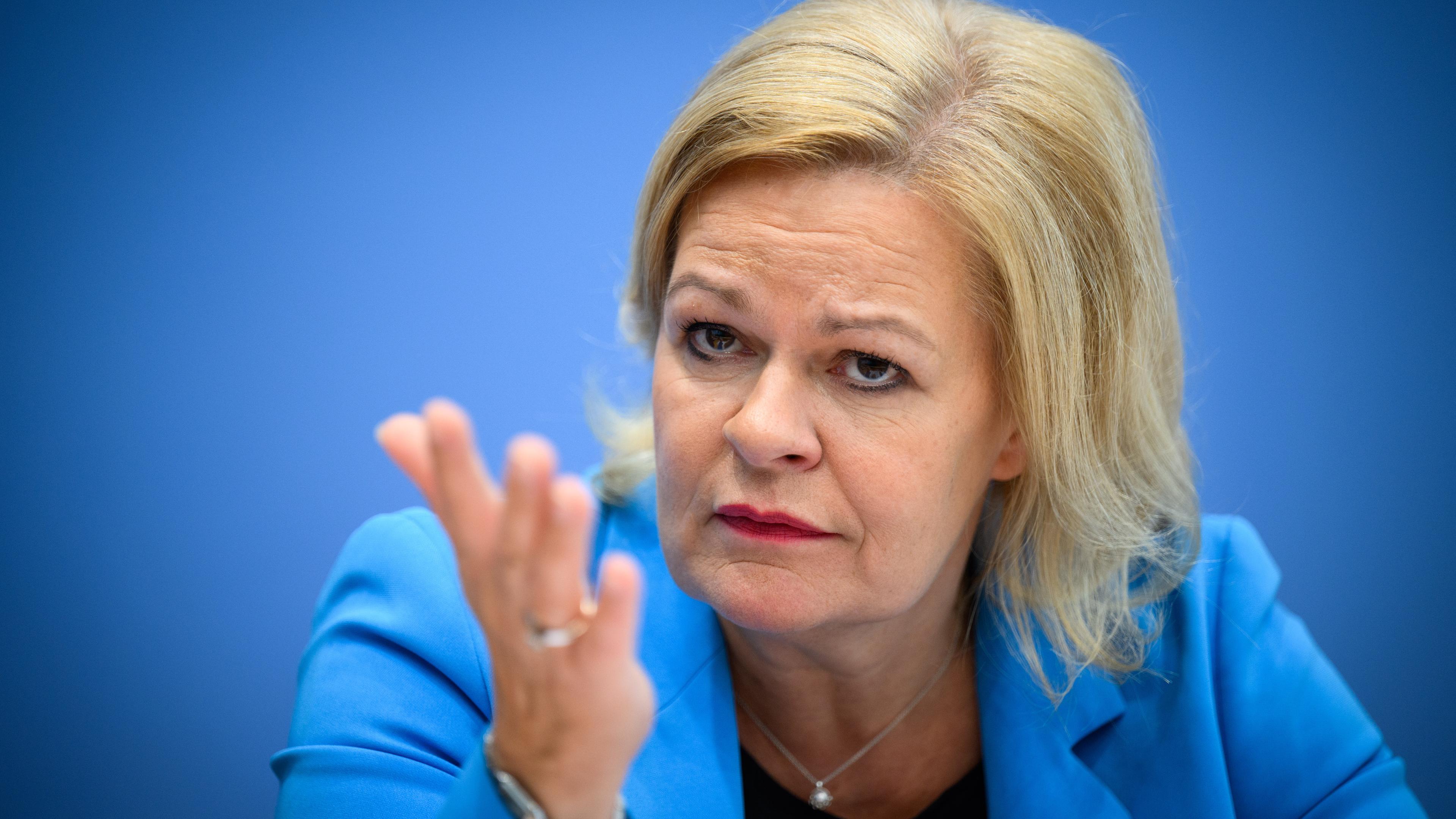 Nancy Faeser (SPD), Bundesministerin für Inneres und Heimat.