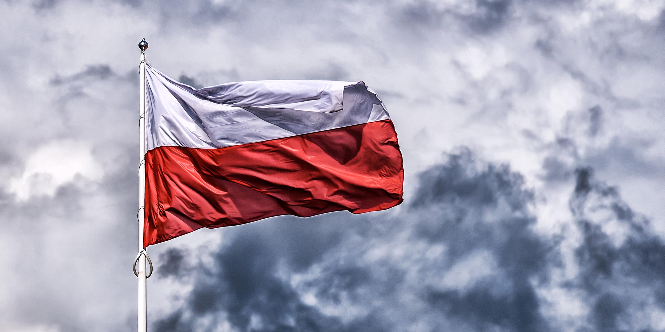 Polnische Flagge