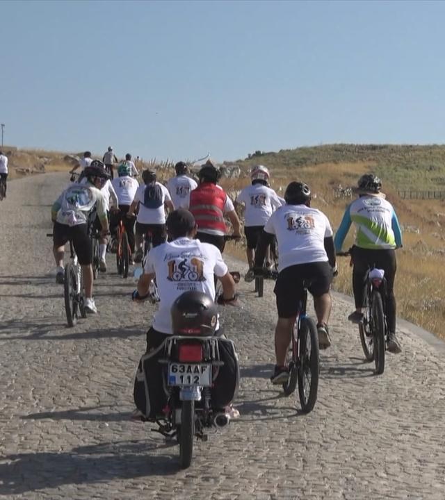 Fahrrad-Korso im Südosten der Türkei