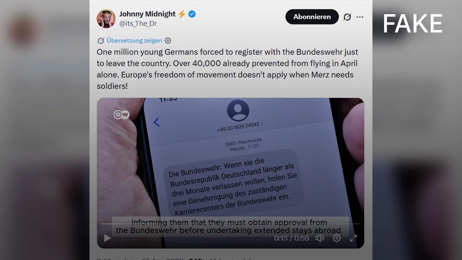 Fake Bundeswehrnachricht 2