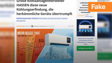 Fake, Klimaanlage, Werbung