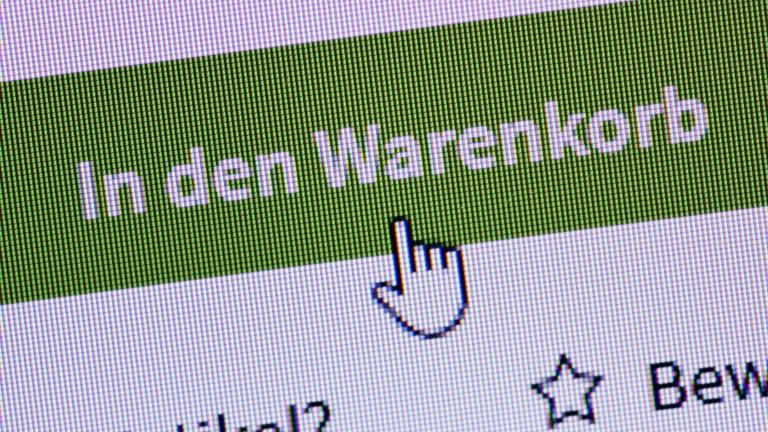 "In den Warenkorb-Button" in einem Fakeshop