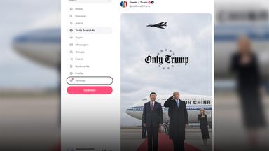 Screenshot: Trump-Xi Post auf Truth Social