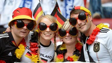 Deutsche Fußball-Fans.