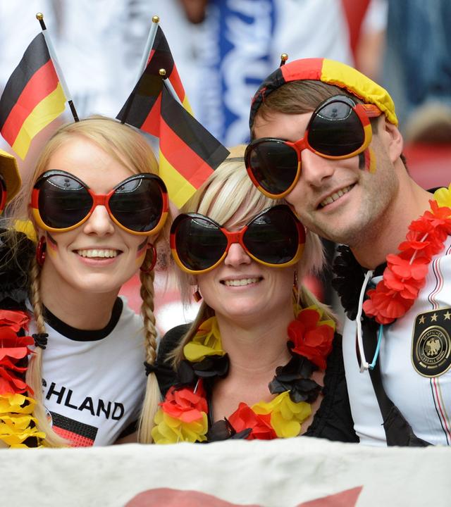 Deutsche Fußball-Fans.