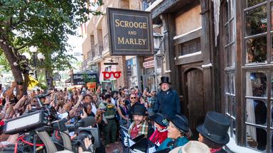 Johnny Depp als Ebenezer Scrooge bei der San Diego Comic Con