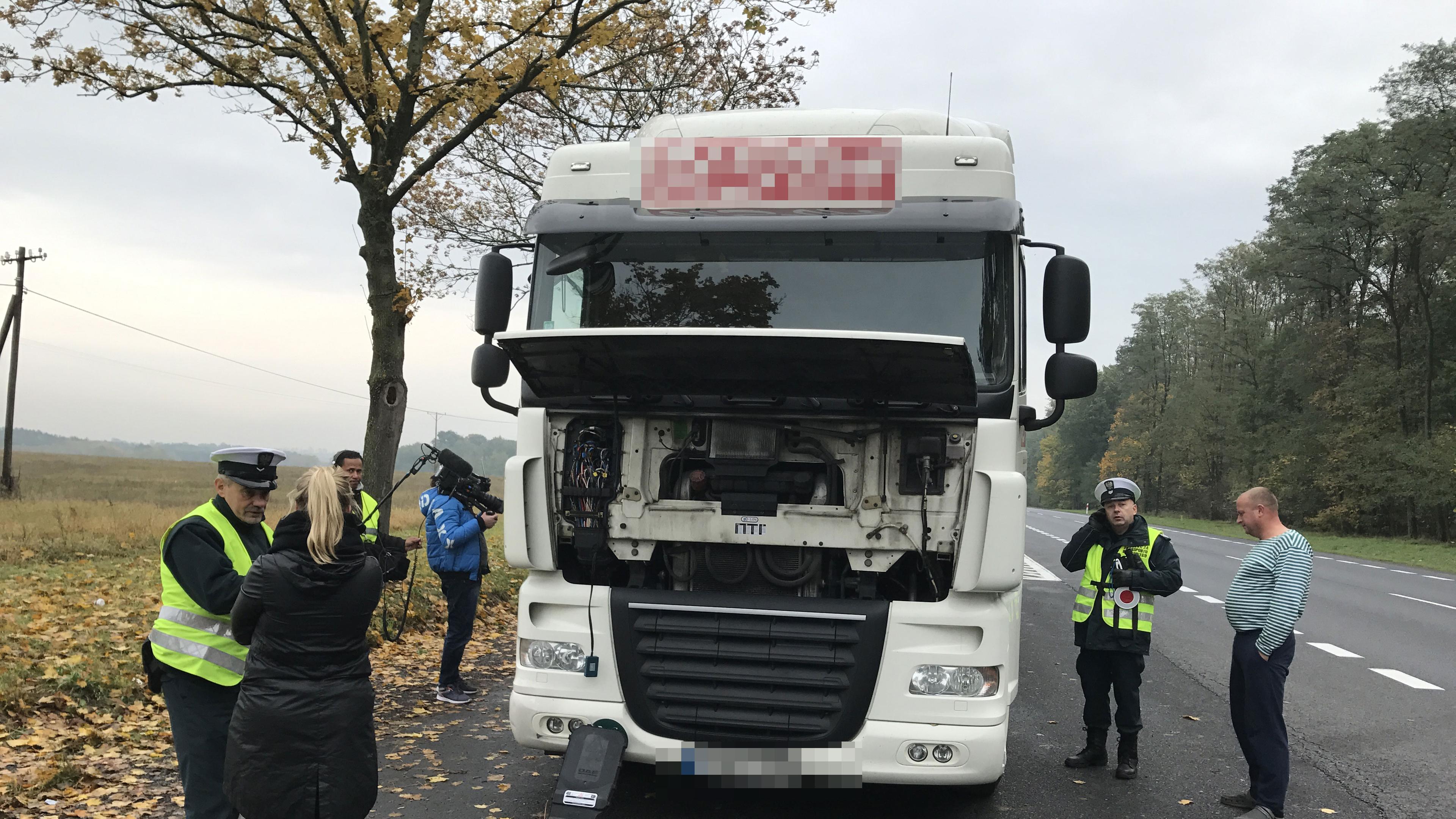 Lkw-Kontrolle in Polen