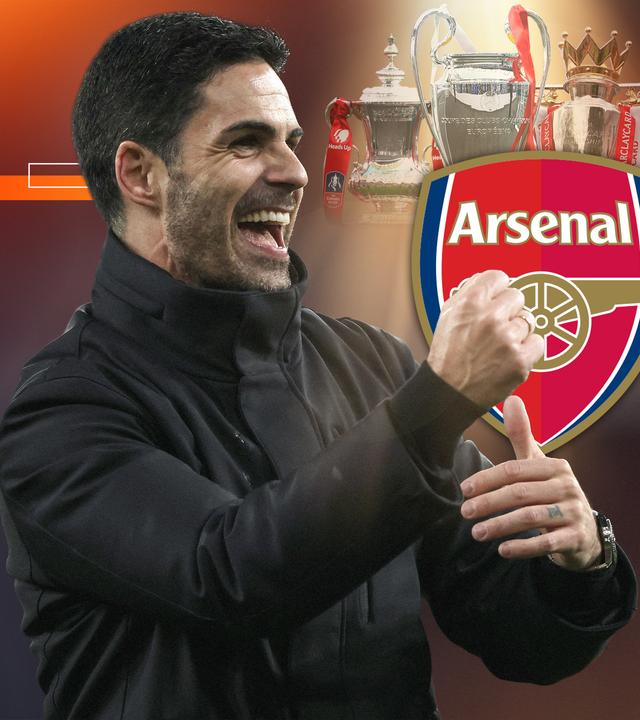 Mikel Arteta jubelt
