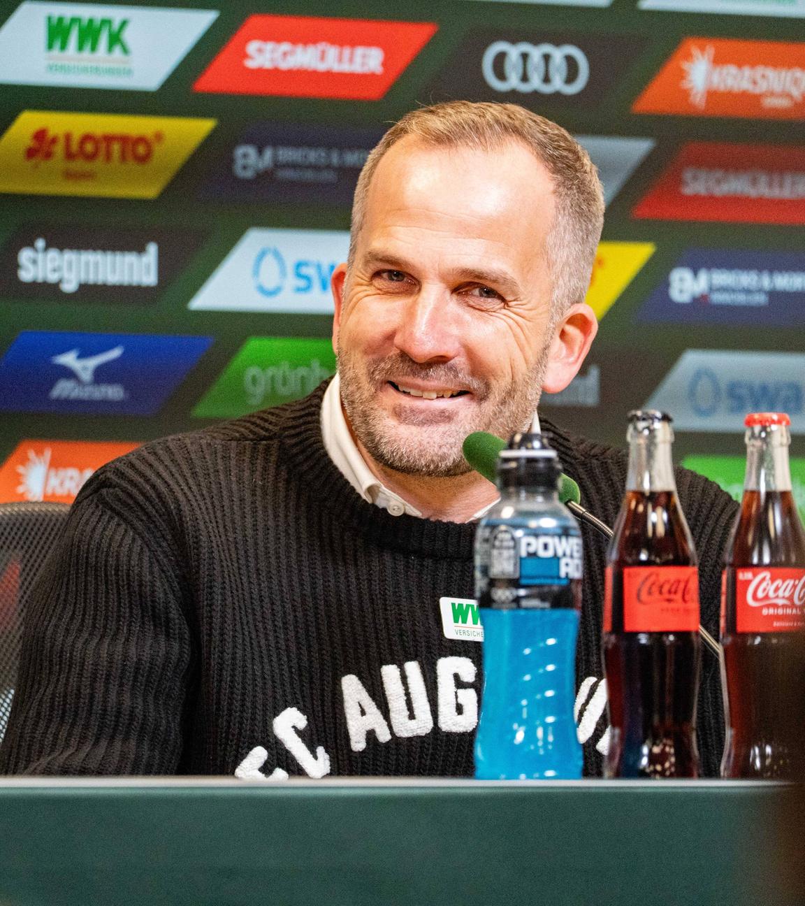 FC Augsburgs Trainer Manuel Baum