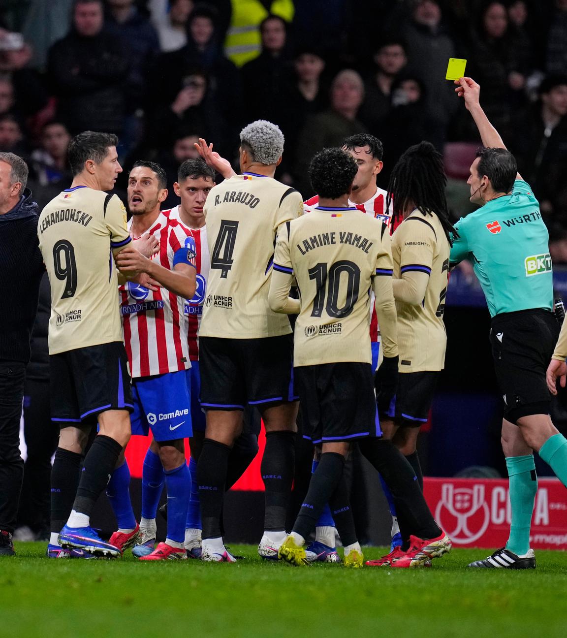 Rudelbildung beim Spiel zwischen Barcelona und Atletico