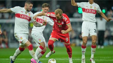 Bayerns Harry Kane (Mitte) in Aktion während des DFB-Pokals.