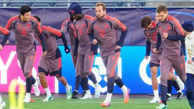 FC Bayern im Training vor der Champions-Partie gegen den FC Arsenal.