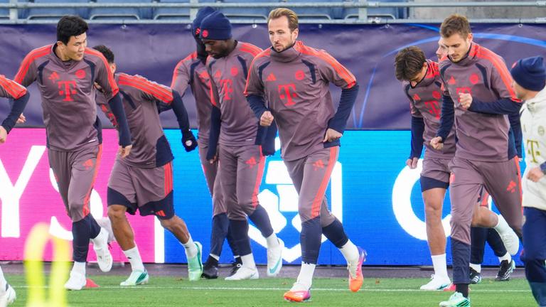 FC Bayern im Training vor der Champions-Partie gegen den FC Arsenal.