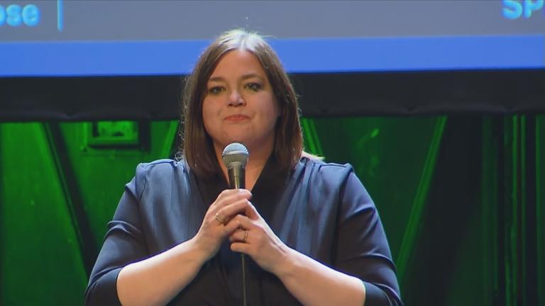 Katharina Fegebank von den Grünen mit einer Reaktion zur Bürgerschaftswahl in Hamburg.