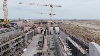 Fehmarnbelt-Tunnel Baustelle