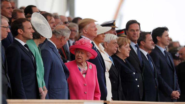 Melania Trump und Donald Trump bei der Feierlichketen zu 75 Jahre D-Day in Portsmouth (Großbritannien) am 05.06.2019