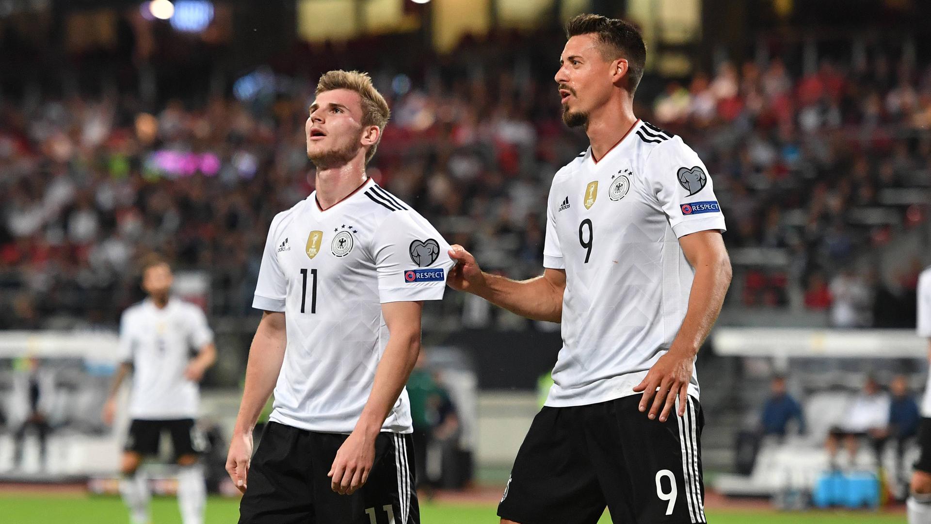 Timo Werner (li) und Sandro Wagner
