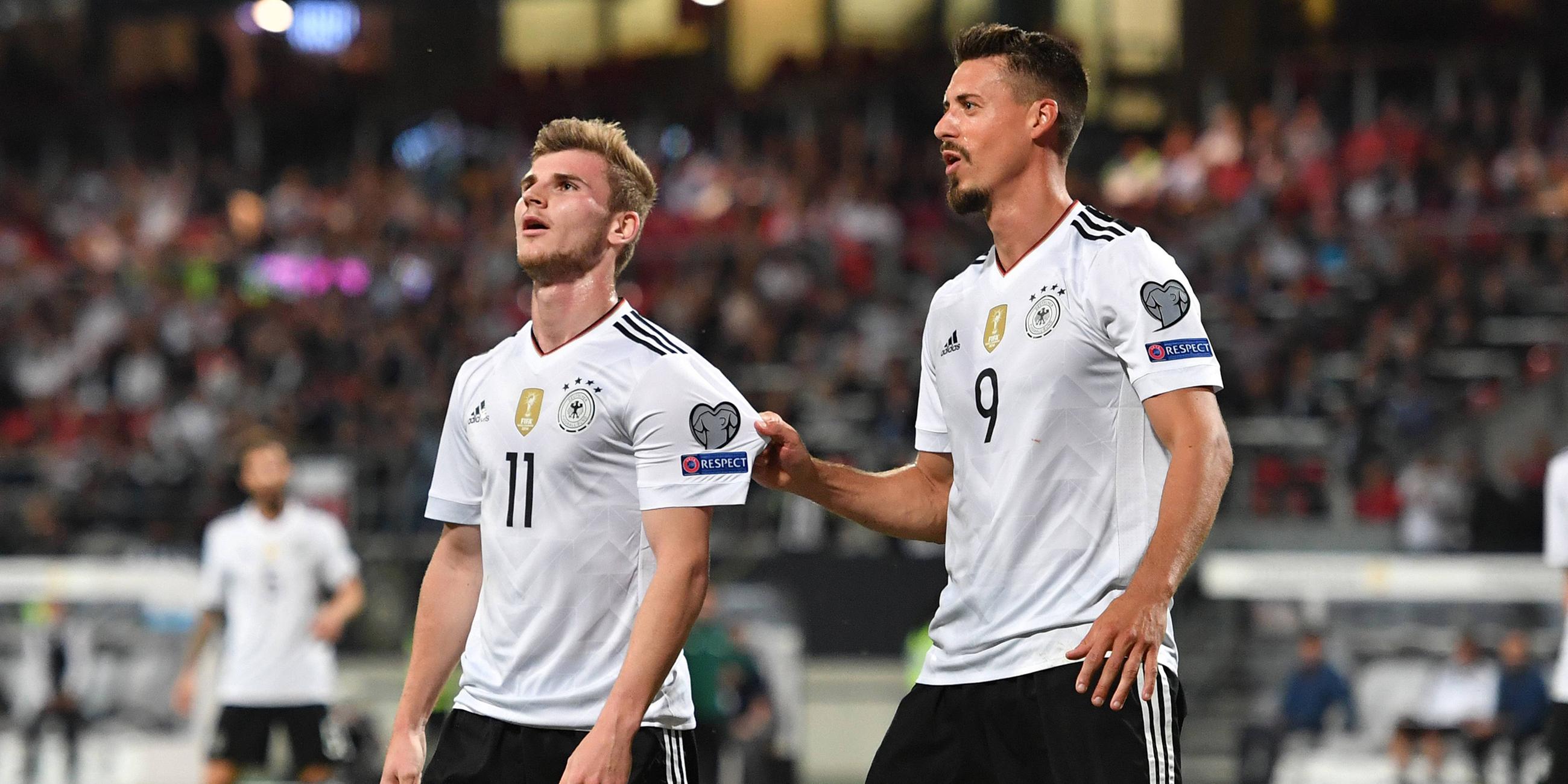 Timo Werner (li) und Sandro Wagner