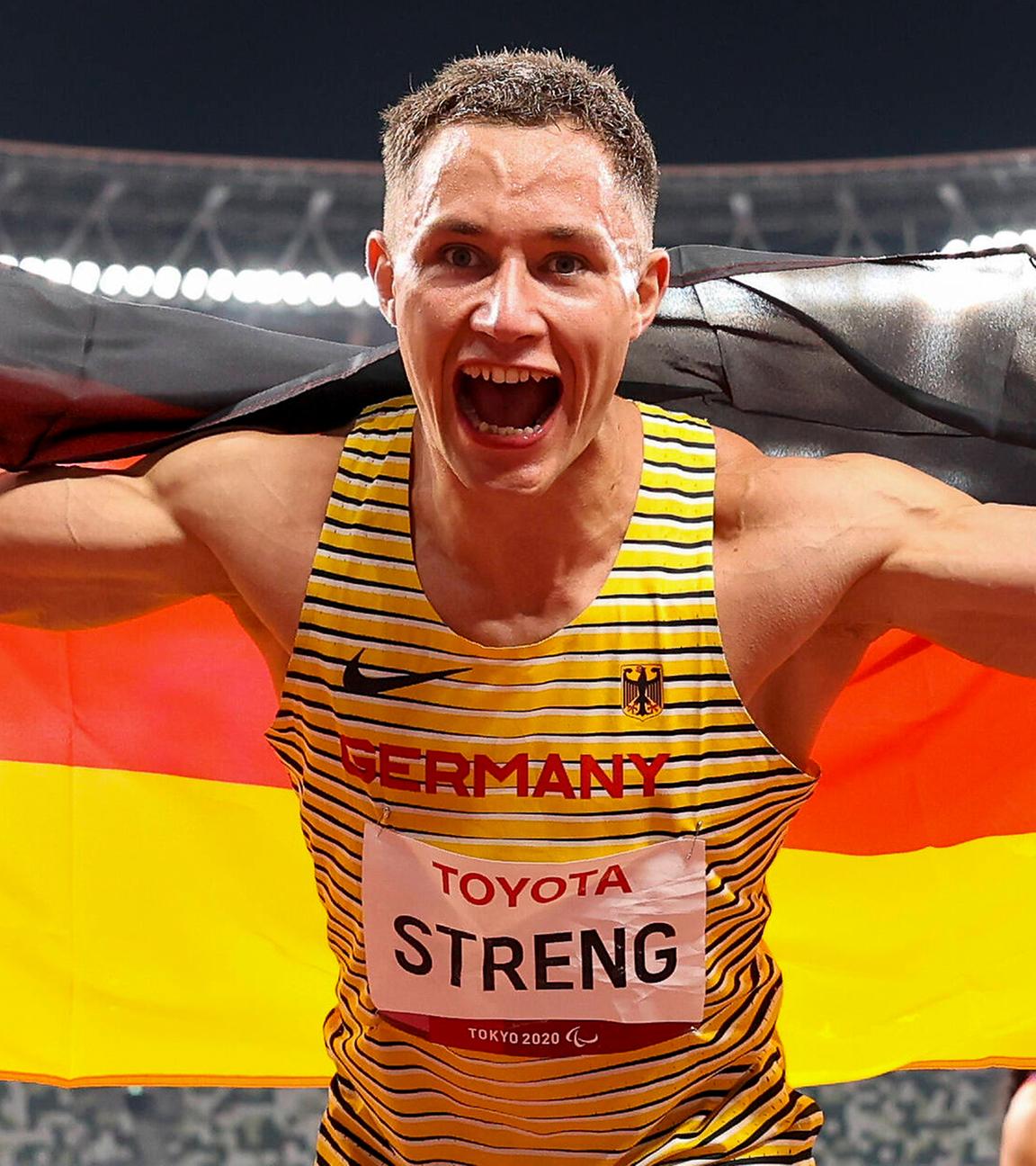 Felix Streng läuft zu Gold über 100 Meter
