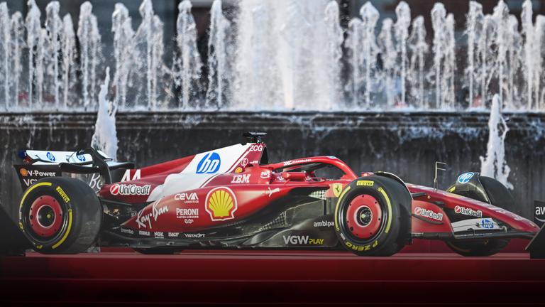 Ferraris neuer Formel-1-Rennwagen auf der Präsentation am 6. März in Mailand.