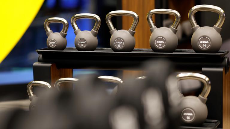 Mehrere Gewichte in einer Reihe